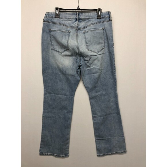 Old Navy Women Kicker Boot Cut Jeans Size 16 Short Blue Denim B252 -1 - Picture 14 of 16